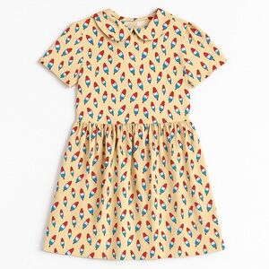 Tailor & Twirl • Popsicle Print Peter Pan Collar Midi Dress • Size XS
